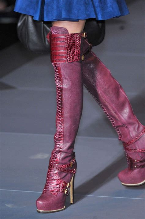 christian dior red boots|christian dior thigh boots.